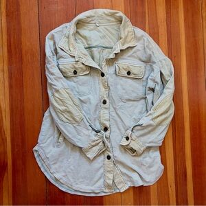 Free people shacket light green